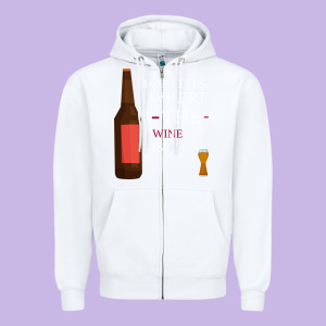 Home Is Where The Wine Is Zipper Hoodie Designed By Bettercallsaul