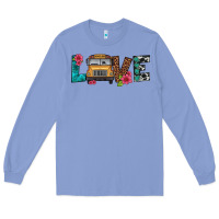 Colony Blue love school bus Long Sleeve Tee - Artiststas