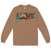 Toasted Coconut love school bus Long Sleeve Tee - Artiststas