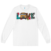 White love school bus Long Sleeve Tee - Artiststas
