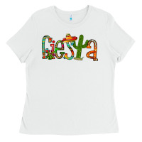 White fiesta Ladies Tee - RacoonDesign
