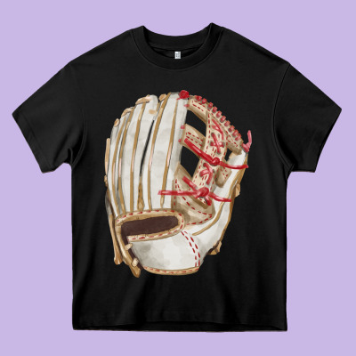 Catchers Mitt Fa Element Heavy Core Tee Designed By Fadigitalartstudio