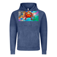 Vintage Denim crab license plate Vintage Hoodie - BarkalooDesign