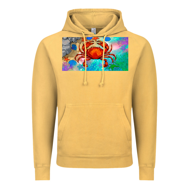 Crab License Plate Vintage Hoodie by BarkalooDesign | Teevron