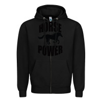 Black Horse Power Zipper Hoodie - Bettercallsaul