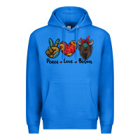 True Royal peace love bison Premium Hoodie - RanaPortraitStore