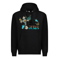 Black let me tell you about my jesus Premium Hoodie - BarkalooDesign
