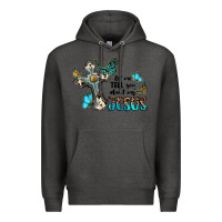 Charcoal Heather let me tell you about my jesus Premium Hoodie - BarkalooDesign