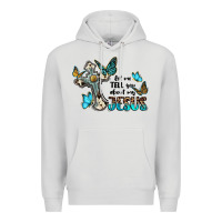 Dove Grey let me tell you about my jesus Premium Hoodie - BarkalooDesign