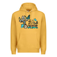 Mustard let me tell you about my jesus Premium Hoodie - BarkalooDesign