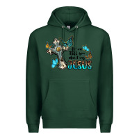 Sports Green let me tell you about my jesus Premium Hoodie - BarkalooDesign