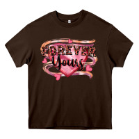 Chocolate Brown forever yours Heavy Core Tee - FaDigitalArtStudio