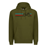 Army Green bike stripes Premium Hoodie - artisFamous