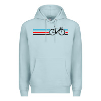 Blue Mist bike stripes Premium Hoodie - artisFamous