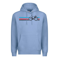 Colony Blue bike stripes Premium Hoodie - artisFamous