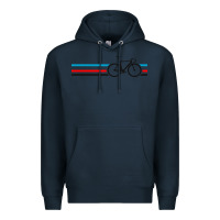 Navy bike stripes Premium Hoodie - artisFamous