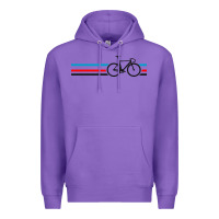 Purple bike stripes Premium Hoodie - artisFamous