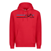 Red bike stripes Premium Hoodie - artisFamous