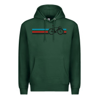 Sports Green bike stripes Premium Hoodie - artisFamous