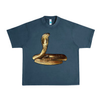 Midnight Navy king cobra snake Urban Heavy Tee - LillyAllenDesigns