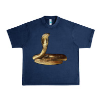 Navy king cobra snake Urban Heavy Tee - LillyAllenDesigns