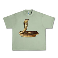 Oil Green king cobra snake Urban Heavy Tee - LillyAllenDesigns