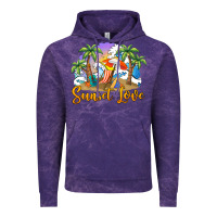 Cloud Purple sunset love Vintage Hoodie - BarkalooDesign
