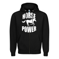 Black Horse Power Zipper Hoodie - Bettercallsaul