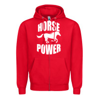 Red Horse Power Zipper Hoodie - Bettercallsaul
