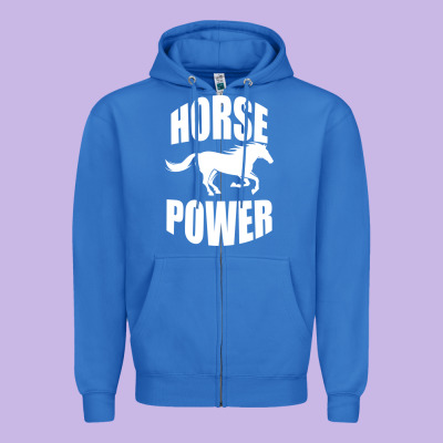 Horse Power Zipper Hoodie Designed By Bettercallsaul