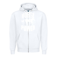 White Horse Power Zipper Hoodie - Bettercallsaul
