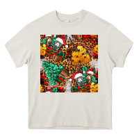 Cream christmas donkeys Heavy Core Tee - FaDigitalArtStudio