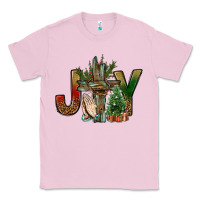 Bubblegum Pink joy christmas with cross bbs Classic Tee - BundleAndBundleShop