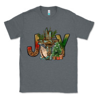 Charcoal Heather joy christmas with cross bbs Classic Tee - BundleAndBundleShop