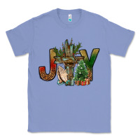 Colony Blue joy christmas with cross bbs Classic Tee - BundleAndBundleShop