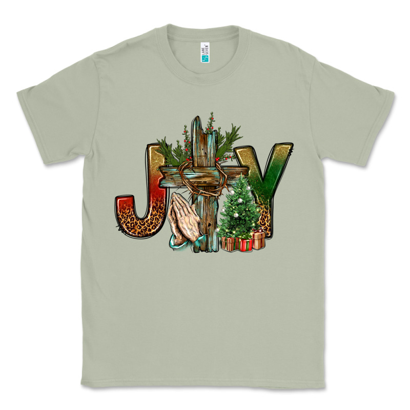 Joy Christmas With Cross Bbs Classic Tee by BundleAndBundleShop | Teevron