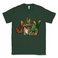 Sports Green joy christmas with cross bbs Classic Tee - BundleAndBundleShop