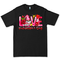 Black Love Valentines Day Gnome Premium Tee - CowhideDigitalArt