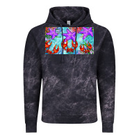 Cloud Black crab and starfish  cup Vintage Hoodie - BarkalooDesign
