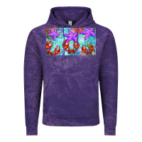 Cloud Purple crab and starfish  cup Vintage Hoodie - BarkalooDesign