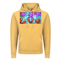 Vintage Mustard crab and starfish  cup Vintage Hoodie - BarkalooDesign