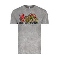Cloud Rock Peace Love Stegosaurus Vintage Tee - LillyAllenDesigns