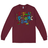 Burgundy i teach au some kids Long Sleeve Tee - Artiststas