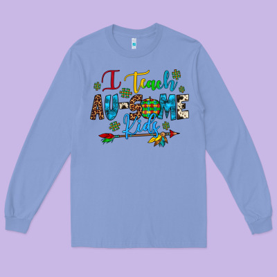 I Teach Au Some Kids Long Sleeve Tee Designed By Artiststas
