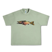 Oil Green Steelhead Trout Urban Heavy Tee - LillyAllenDesigns