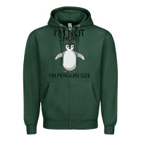 Sports Green I'm Not Short I'm Penguin Size Zipper Hoodie - Bettercallsaul