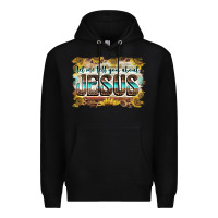 Black let me tell you about jesus Premium Hoodie - BarkalooDesign
