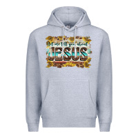 Heather Grey let me tell you about jesus Premium Hoodie - BarkalooDesign