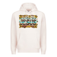 Pale Pink let me tell you about jesus Premium Hoodie - BarkalooDesign