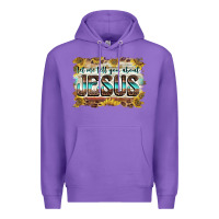 Purple let me tell you about jesus Premium Hoodie - BarkalooDesign